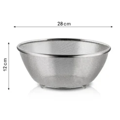 Køkken dørslag Multifunktionel risvaskeskål i rustfrit stål Madsi med fod til frugtgrønt 28 X 12 cm / 11 X 4,7 tommer Clearance