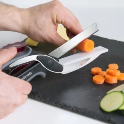 Køkkensakse>Køkken Kniv-Saks Med Integreret Mini Skærebræt Scible InnovaGoods
