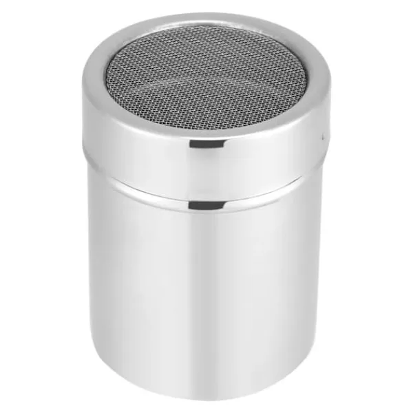 Sockerstrøere>Køkken Rustfrit Stål Chokolade Shaker Kakao Kaffepulver Mesh Dispenser