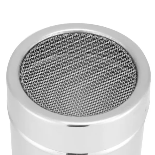 Sockerstrøere>Køkken Rustfrit Stål Chokolade Shaker Kakao Kaffepulver Mesh Dispenser