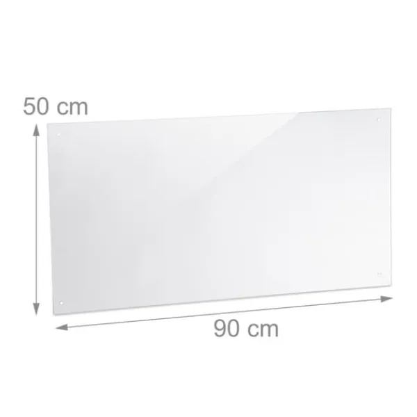 Komfurer>Køkken stænkskærm, 40x90 cm, Transparent