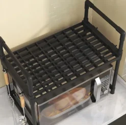 KØKKENHYLDE til mikrobølgeovn ORGANIZERSKAB HVID 2 niveauer 48 cm HYLDE Outlet
