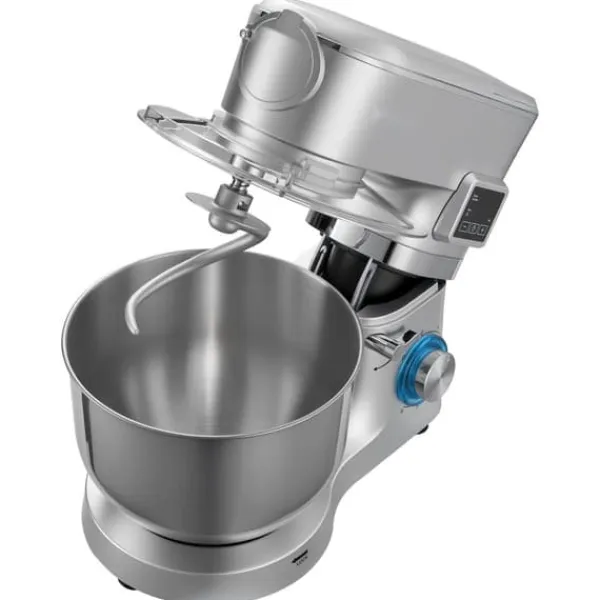 Mixere & Blendere>Køkkenmaskine - Røremaskine med blender - Skål 5,7 L - Effekt 1500 W - Hastighedstrin 6+ - Vippehoved - Blender 1,5 L - Skål i rustfrit stål - Sølv
