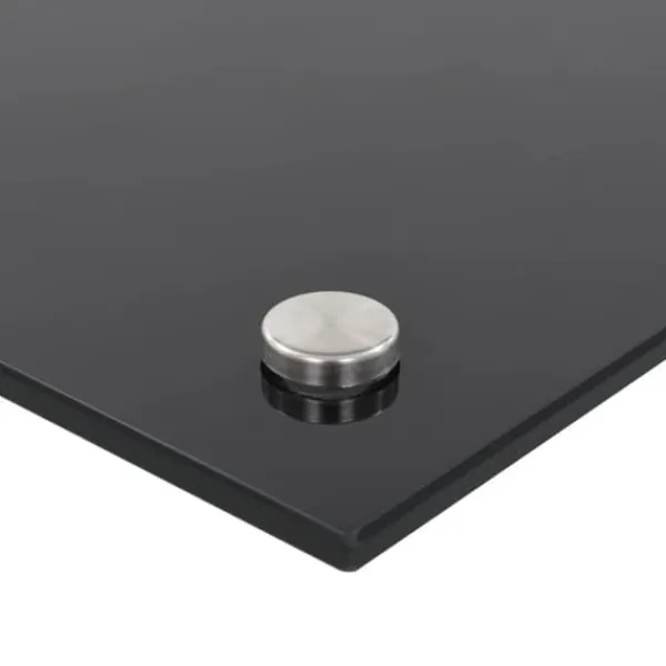 Køkkenredskaber - Living stænkplade 80x60 cm hærdet glas sort Outlet