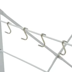 Køkkenreol med 4 hylder til mikroovn | Materiale: Konstrueret træ | Farve: Hvid | Størrelse: 60x39,6x123 cm