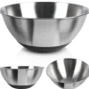 Piskeskåle & Køkkenskåle>Køkkenskål, metal, stål, skridsikker, sølv, 21,5 cm, 1,9 L, VILDE 259642