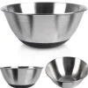 Køkkenskål, metal, stål, skridsikker, sølv, 19cm, 1,2L, VILDE 259641 Clearance