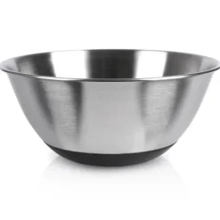 Køkkenskål, metal, stål, skridsikker, sølv, 19cm, 1,2L, VILDE 259641 Clearance