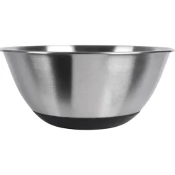 Køkkenskål, metal, stål, skridsikker, sølv, 19cm, 1,2L, VILDE 259641 Clearance