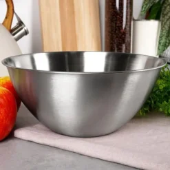 Piskeskåle & Køkkenskåle>Køkkenskål, metal, stål, sølv, 21,5cm, 1,9L, VILDE 259639