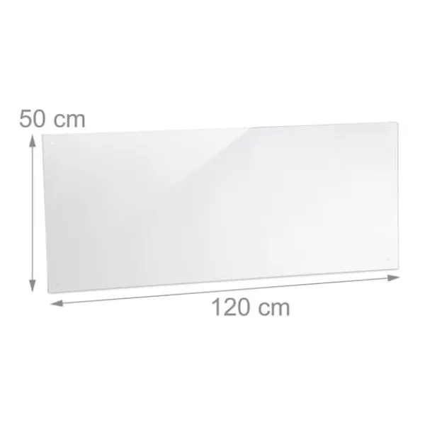 Komfurer>Køkkenstænkskærm, 40x120 cm, Transparent