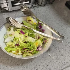 Køkkentang i rustfrit stål, multifunktionel varmebestandig skalform, til grillmad, portioner 201 (23 cm/9,1 tommer) Discount