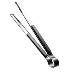 Køkkentang Rustfrit Stål BBQ Steak Clip 25,5 cm Sort Outlet