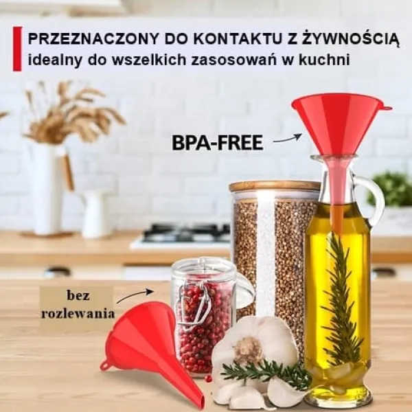 Køkkentragt 8cm til påfyldning af flasker og krukker. POLSK PRODUKT CERTIFICERT. Discount