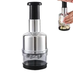 Kökskross Handpress Vitlökshackare Mincer Blad av rostfritt stål Manuell vitlökskross för paprika Lök Köksprylar New