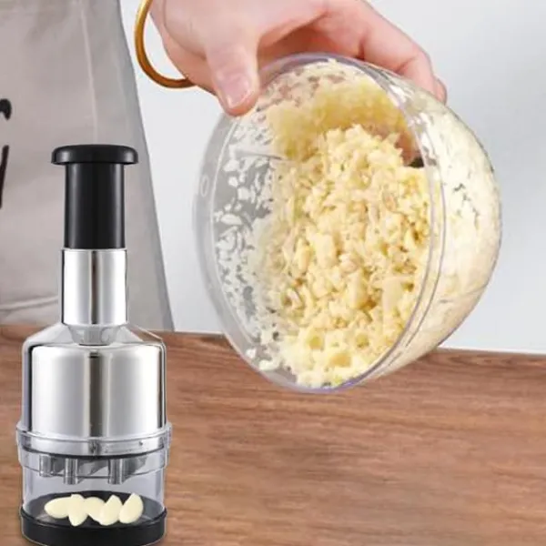 Kökskross Handpress Vitlökshackare Mincer Blad av rostfritt stål Manuell vitlökskross för paprika Lök Köksprylar New