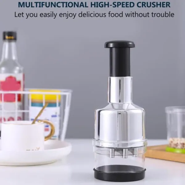 Kökskross Handpress Vitlökshackare Mincer Blad av rostfritt stål Manuell vitlökskross för paprika Lök Köksprylar New