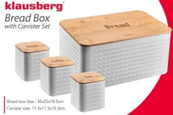 KLAUSBERG BRØDÆSKE MED BEHOLDERSÆT KB-7483