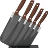 KLAUSBERG KB-7616 5-delt køkkenknivsæt i stativ Best