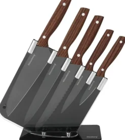 KLAUSBERG KB-7616 5-delt køkkenknivsæt i stativ Best