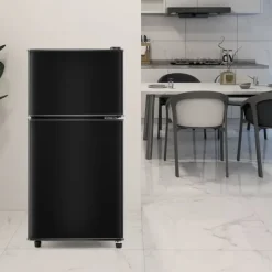 Køle-/fryseskab Kombi, 86,8 cm, 60L køleskab, 22L fryser, 102 kWh/år, Sort, Energiklasse E