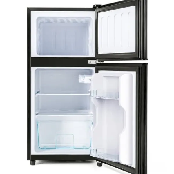 Kombineret Køle- & Fryseskab>Køle-/fryseskab Kombi, 86,8 cm, 60L køleskab, 22L fryser, 102 kWh/år, Sort, Energiklasse E