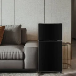 Køle-/fryseskab Kombi, 86,8 cm, 60L køleskab, 22L fryser, 102 kWh/år, Sort, Energiklasse E Hot