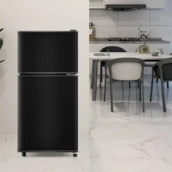 Køle-/fryseskab Kombi, 86,8 cm, 60L køleskab, 22L fryser, 102 kWh/år, Sort, Energiklasse E Hot