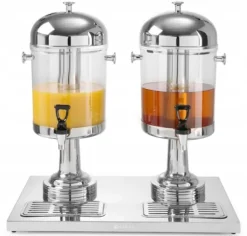 Køler til Juice-dispenser HENDI 2x 8L (16L) - Stål, Dobbelt, med Bakke Online