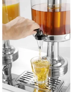 Køler til Juice-dispenser HENDI 2x 8L (16L) - Stål, Dobbelt, med Bakke Online