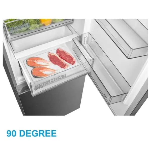 Kombineret Køle- & Fryseskab>Køleskab med fryser Midea 338L Steel MERB345MGC02