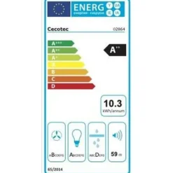 Emhætter>Klokke Cecotec Bolero Flux TLT 605500 Hvid 490 m3/h 60 cm