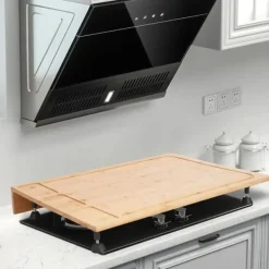 Kogeplade dækplade - Skærebræt - Bambus - Rektangulær - 75 × 54 × 10 cm - Lilla Best