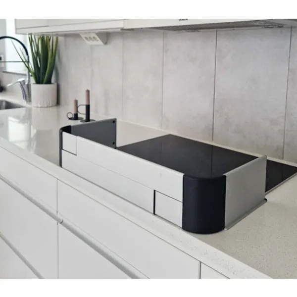 HomeSafety Komfurer>Komfurvæg i aluminium Stove Guard Safe and Care 57-93 cm