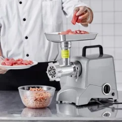 Kommerciel Elektrisk KødKværn, 5 Lb/Min Kapacitet, 575 W Pølsestopper, Høj Effektivitet, Robust Konstruktion