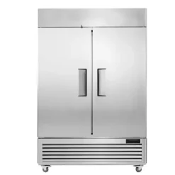 Kommerciel fryser 38,83 Cu.ft, 2-dørs opretstående fryser, automatisk afrimning, rustfrit stål, Reach-in fryser, 6
