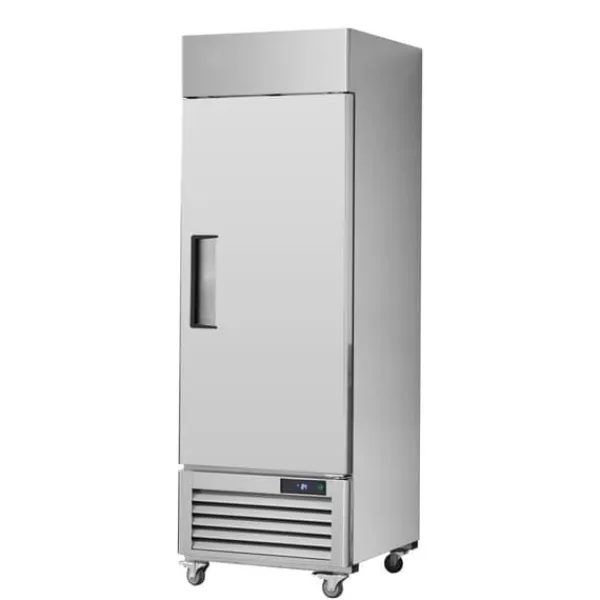 Kommerciel fryser 20,12 Cu.ft, opretstående enkeltdør, automatisk afrimning, rustfrit stål, Reach-in fryser med 3 hylder Outlet