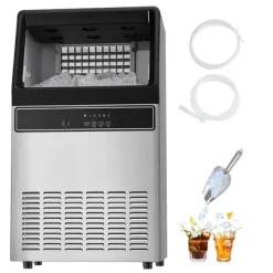 Kommerciel Ismaskine, Fritstående Skabsmaskine, 110lbs/24T, 50 isterninger pr. cyklus Online