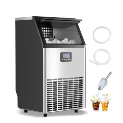 Kommerciel Ismaskine, Fritstående Kabinetmaskine, 120lbs/24H Kapacitet, 45 Isterninger Produktion Discount