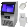 Kommerciel isterningmaskine i rustfrit stål 40 kg/24 timer Restaurant Bar Cafe Hotel IceMaker / GRATIS isknuser Online