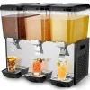 Drikkevareautomater>Kommerciel 18L drikkevaredispenser med 3 tanke, kold juice og isdrik, perfekt til caféer og events.