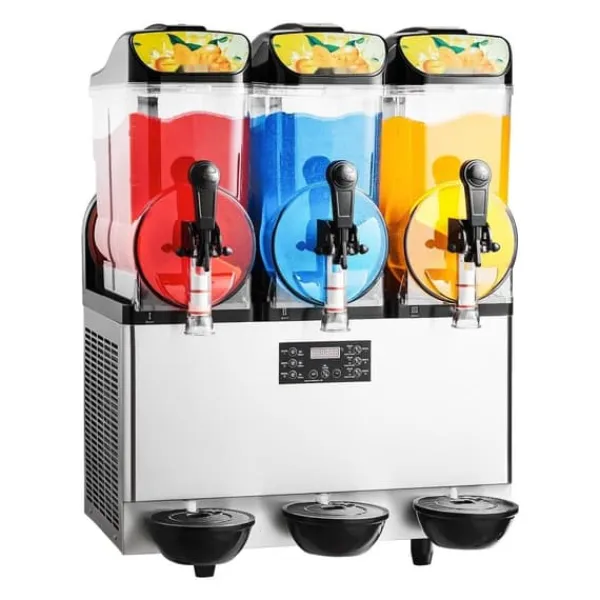 Kommerciel Slushmaskine, 15Lx3 Tank, Margarita Smoothie Frosne Drikkemaskine, høj kapacitet, stabil ydelse Outlet