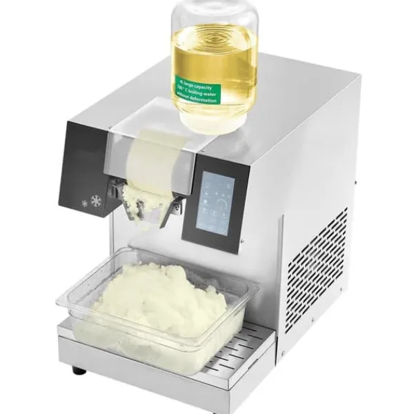Isknusere & Ice Shavers>Kommerciel snefnug-ismaskine 507 LBS/24H, rustfrit stål, professionel, effektiv, ideel til isproduktion.