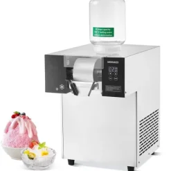 Isproducenter>Kommerciel snefnug-ismaskine 397LBS/24H, rustfrit stål, høj kapacitet, ideel til restauranter og caféer.