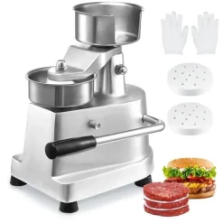 Pressere>Kommercielle burgerfrikadeller, 100 mm/4 tommer oksekød, robust rustfrit stål burgerpresser, køkkenformningsprocessor med 1000 stk.