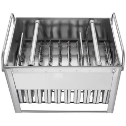 Kommercielle ispindeforme 40 stk, rund hoved dobbelt slids, rustfrit stål ispinde, ismagerformholder, holdbare ismagerforme Clearance