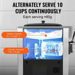 Kommersiell soft serve ismaskine 34-44 L/H kapacitet, 3 smagsvarianter, LED panel. Clearance