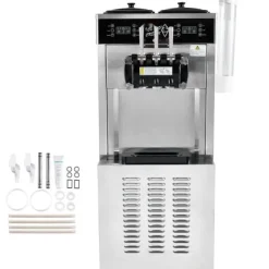 Kommersiell soft serve ismaskine 34-44 L/H kapacitet, 3 smagsvarianter, LED panel. Clearance