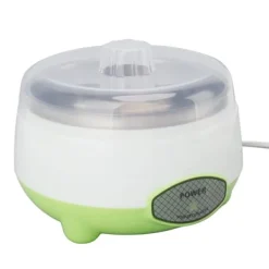 Kompakt Yoghurt Maker Machine Rustfrit Stål Beholder Yoghurt Maker til hjemmelavet DIY Yoghurt Grøn 15W EU stik 220V