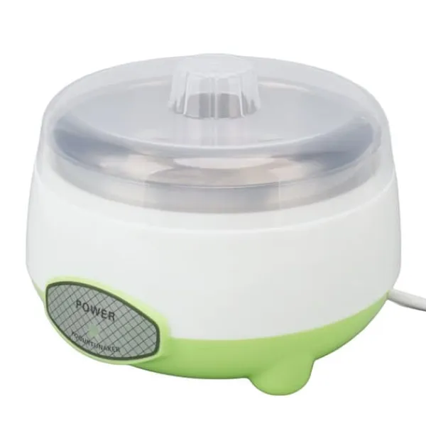 Kompakt Yoghurt Maker Machine Rustfrit Stål Beholder Yoghurt Maker til hjemmelavet DIY Yoghurt Grøn 15W EU stik 220V